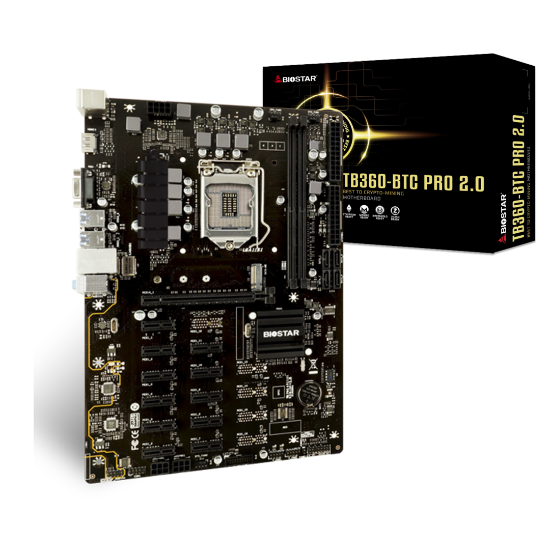 Mainboard BIOSTAR TB360-BTC PRO 2.0 LGA1151v2 DDR4 support M.2 SATA
