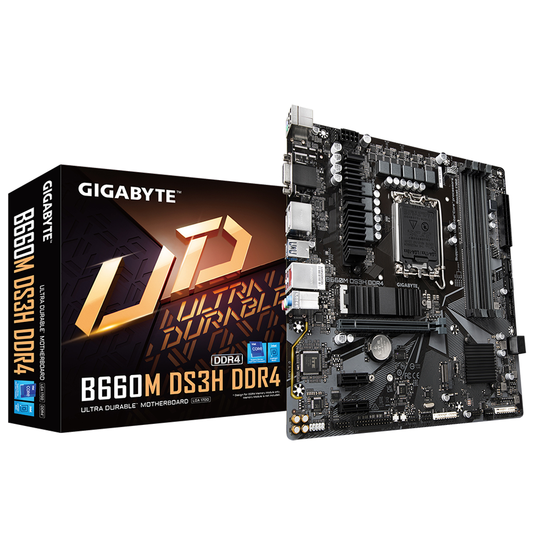 Mainboard GIGABYTE B660M DS3H LGA1700 DDR4*4 support NVME