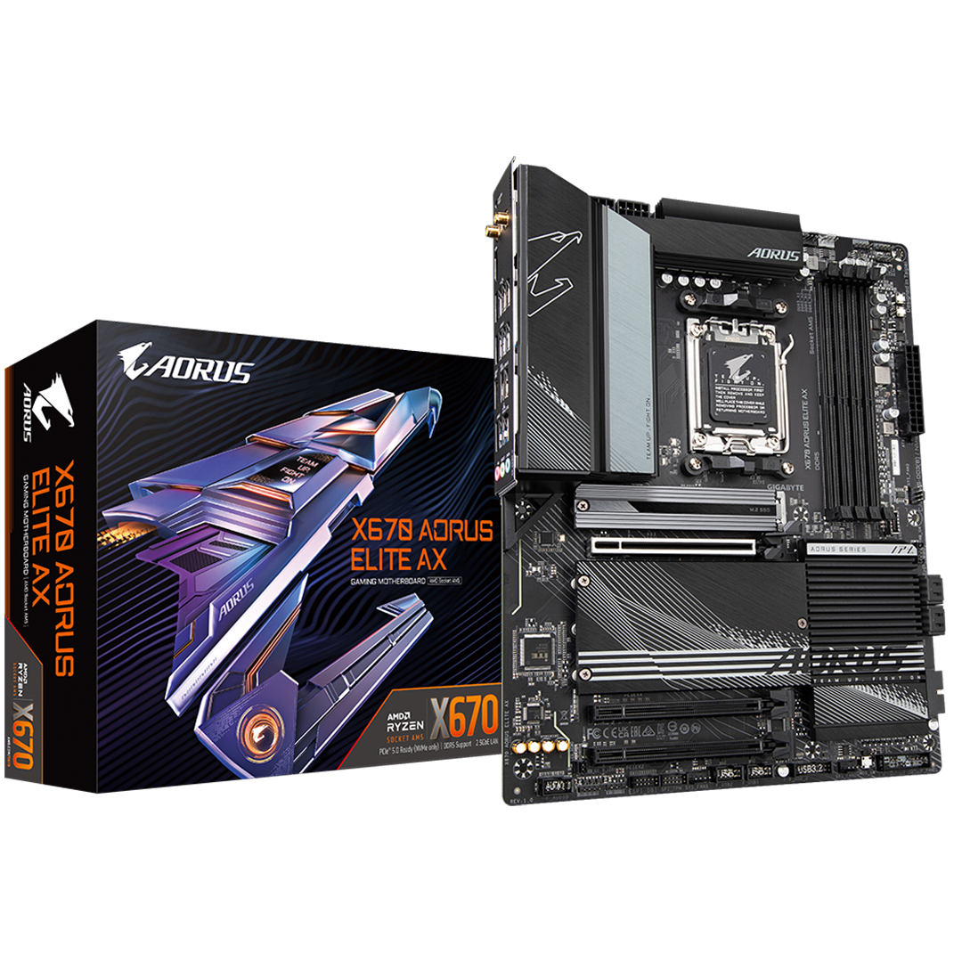Mainboard GIGABYTE X670 AORUS ELITE AX AMD AM5 DDR5*4 support NVME