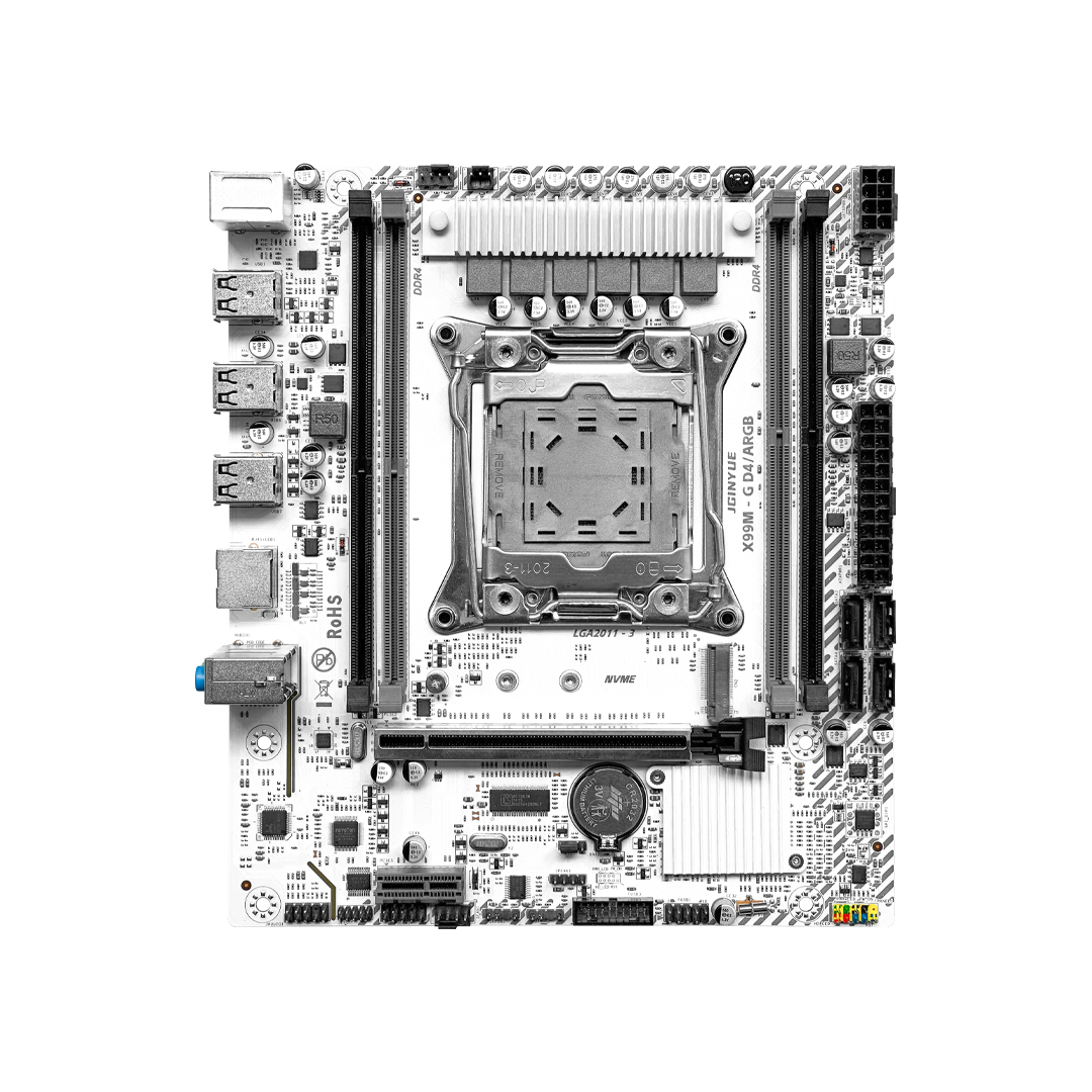 Mainboard JGINYUE X99M-G ARGB DDR4 ECC Reg (1CPU LGA2011 v3 v4 support NVME)
