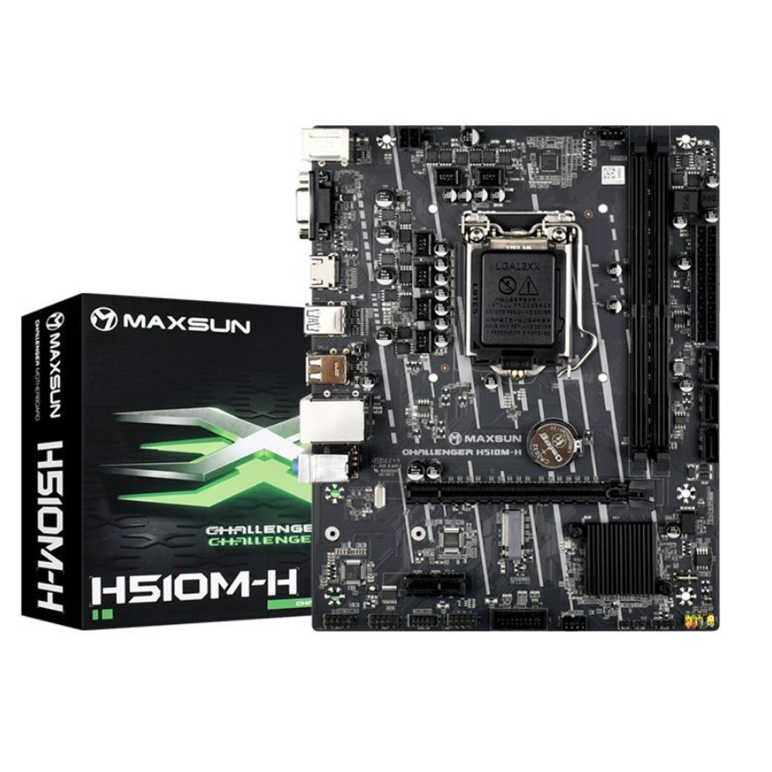 Mainboard MAXSUN H510M-H LGA1200 DDR4*2 support NVME