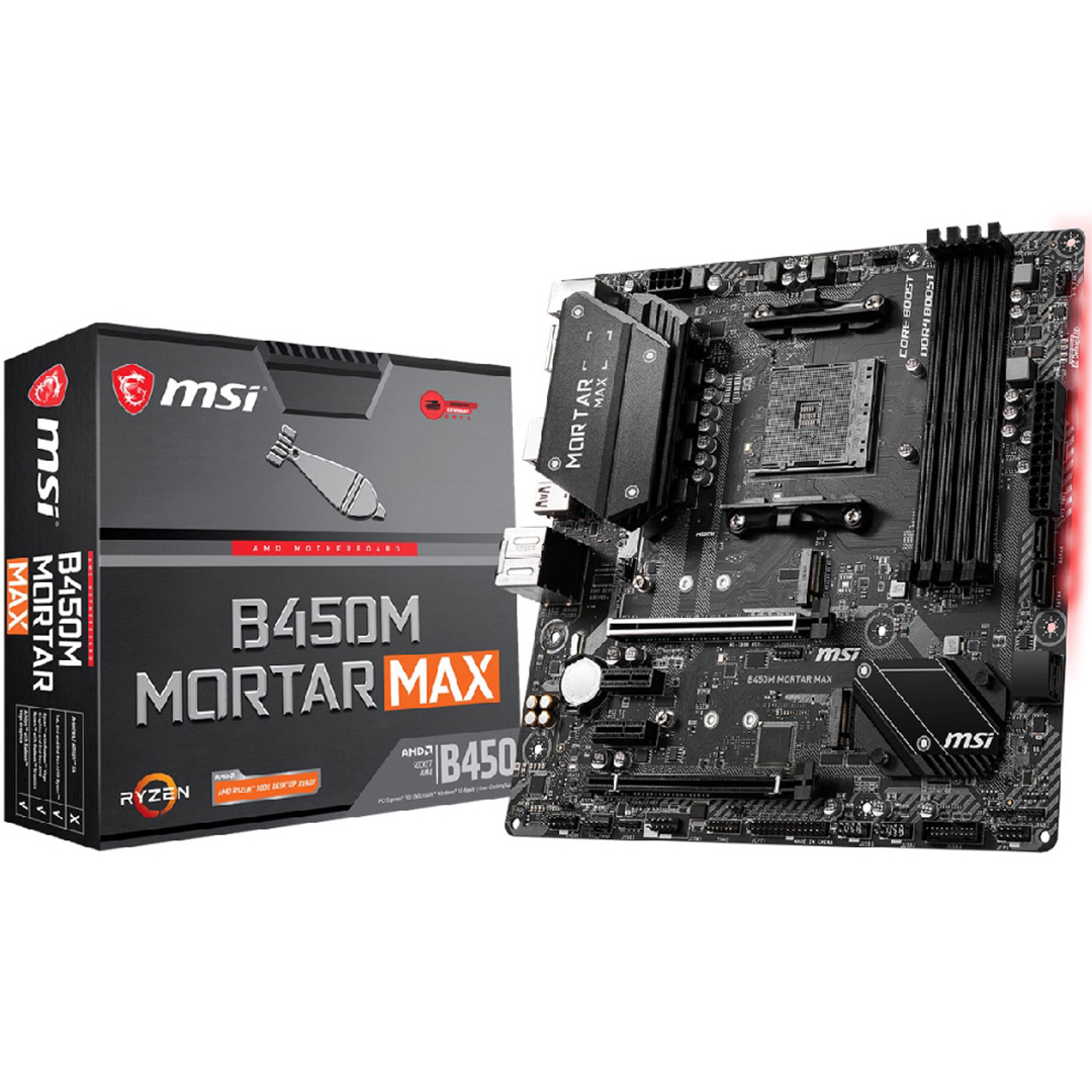 Mainboard MSI B450M MORTAR MAX AMD AM4 DDR4*4 support NVME