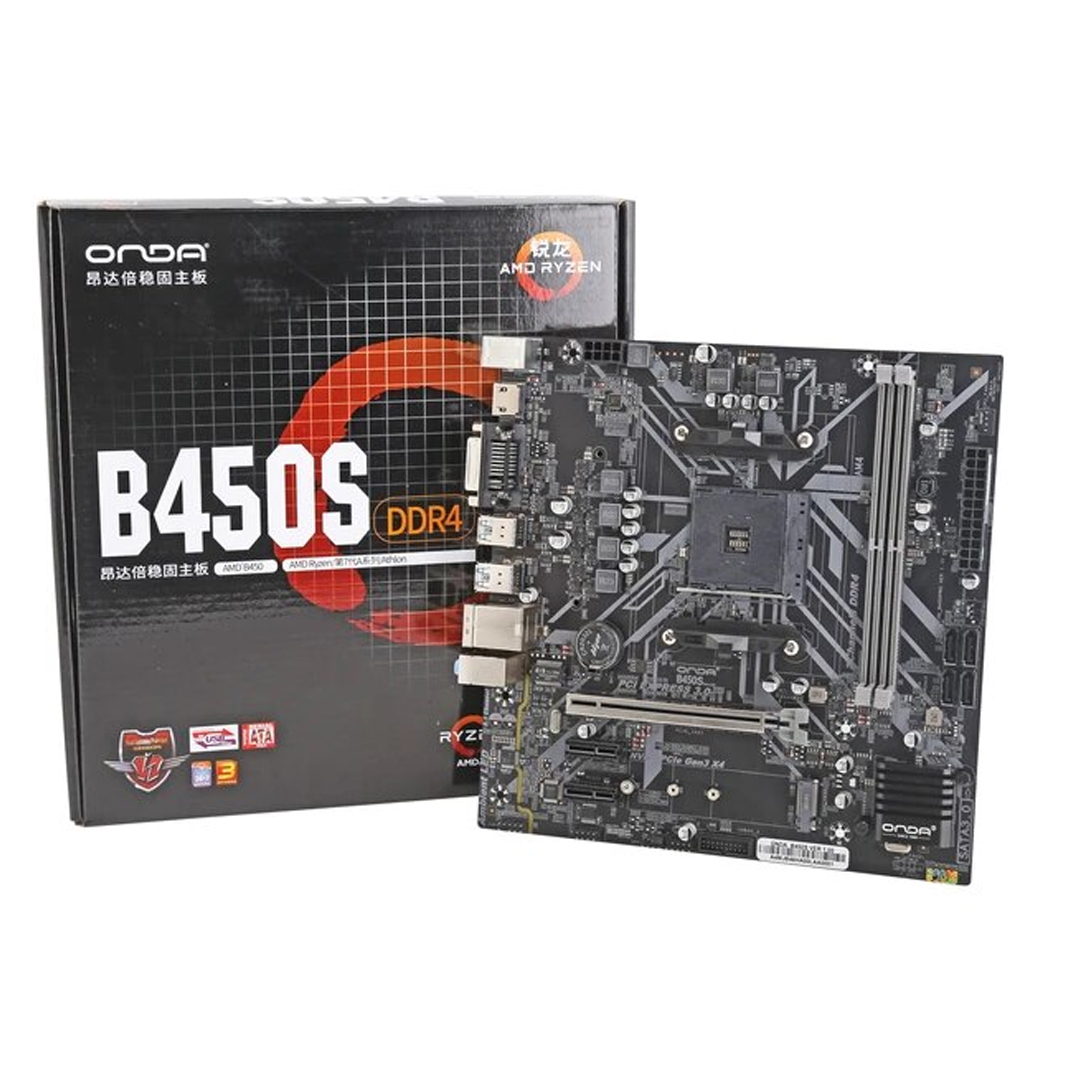 Mainboard ONDA B450S-B AMD AM4 DDR4*2 support NVME