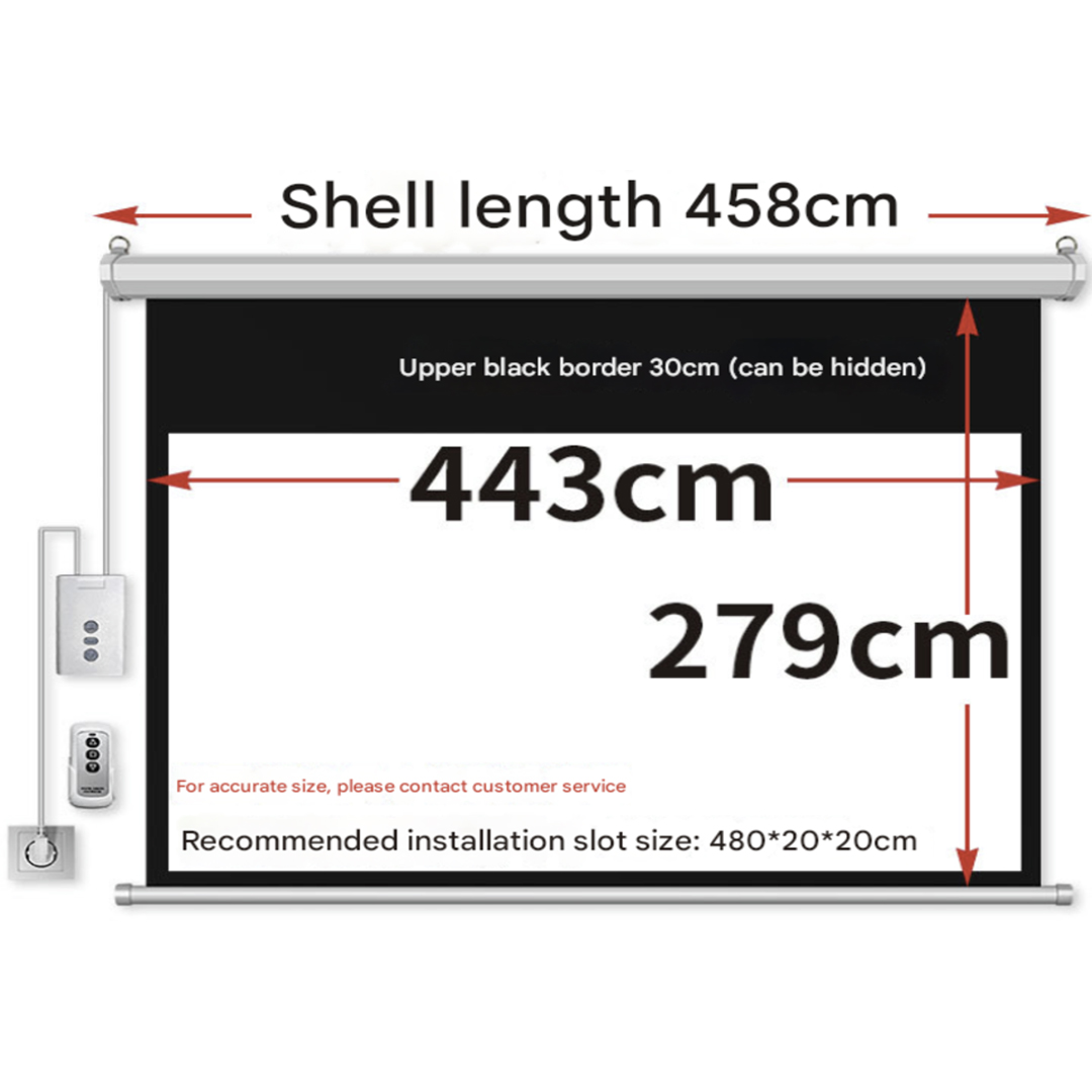 Motorized Projection Screen 200inch (174x99
