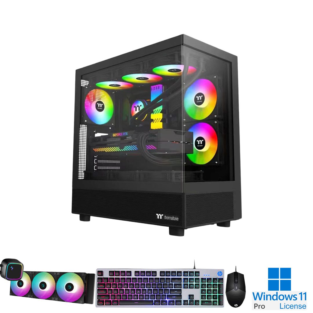 PC-Case Gaming-Design AMD Ryzen 7 9700X 3.8Ghz Turbo 5.5Ghz 8cores-16threads Mainboard X670E RAM DDR5 32Gb M.2 NVME 2Tb PSU 850W Wifi KB-Mouse (No Monitor)