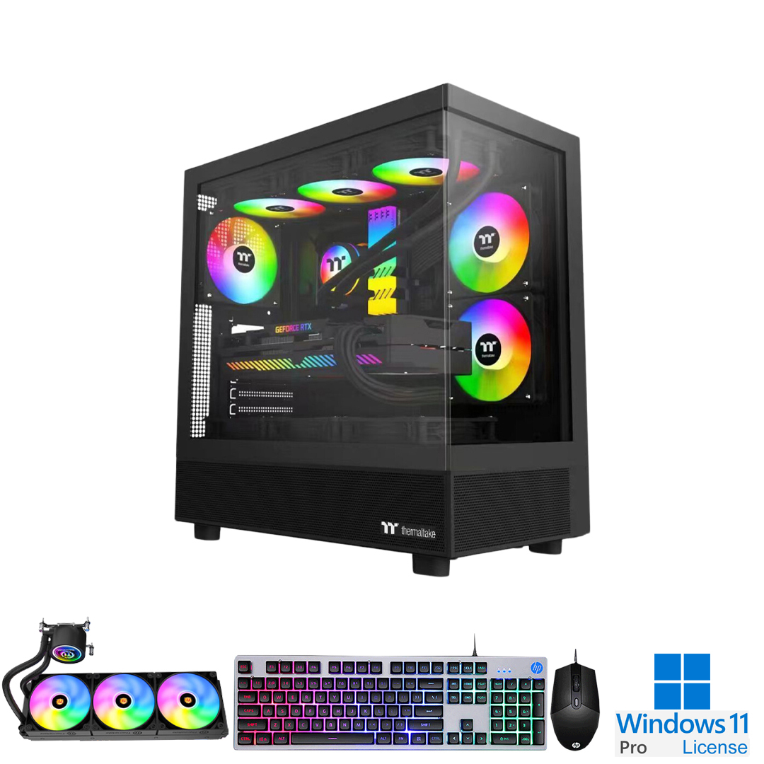 PC-Case Gaming-Design Intel Core Ultra 5 245K Max Turbo 5.2Ghz 14cores-14threads Mainboard B860M RAM DDR5 32Gb M.2 NVME 1Tb PSU 850W Wifi KB-Mouse (No Monitor)