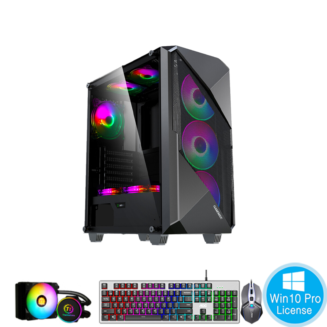 PC-Case Gaming-Design Intel Core i5-11400F 2.6Ghz Turbo 4.4Ghz 6cores-12threads Mainboard B560M RAM DDR4 16Gb M.2 NVME 500Gb PSU 500W Wifi KB-Mouse (No Monitor)