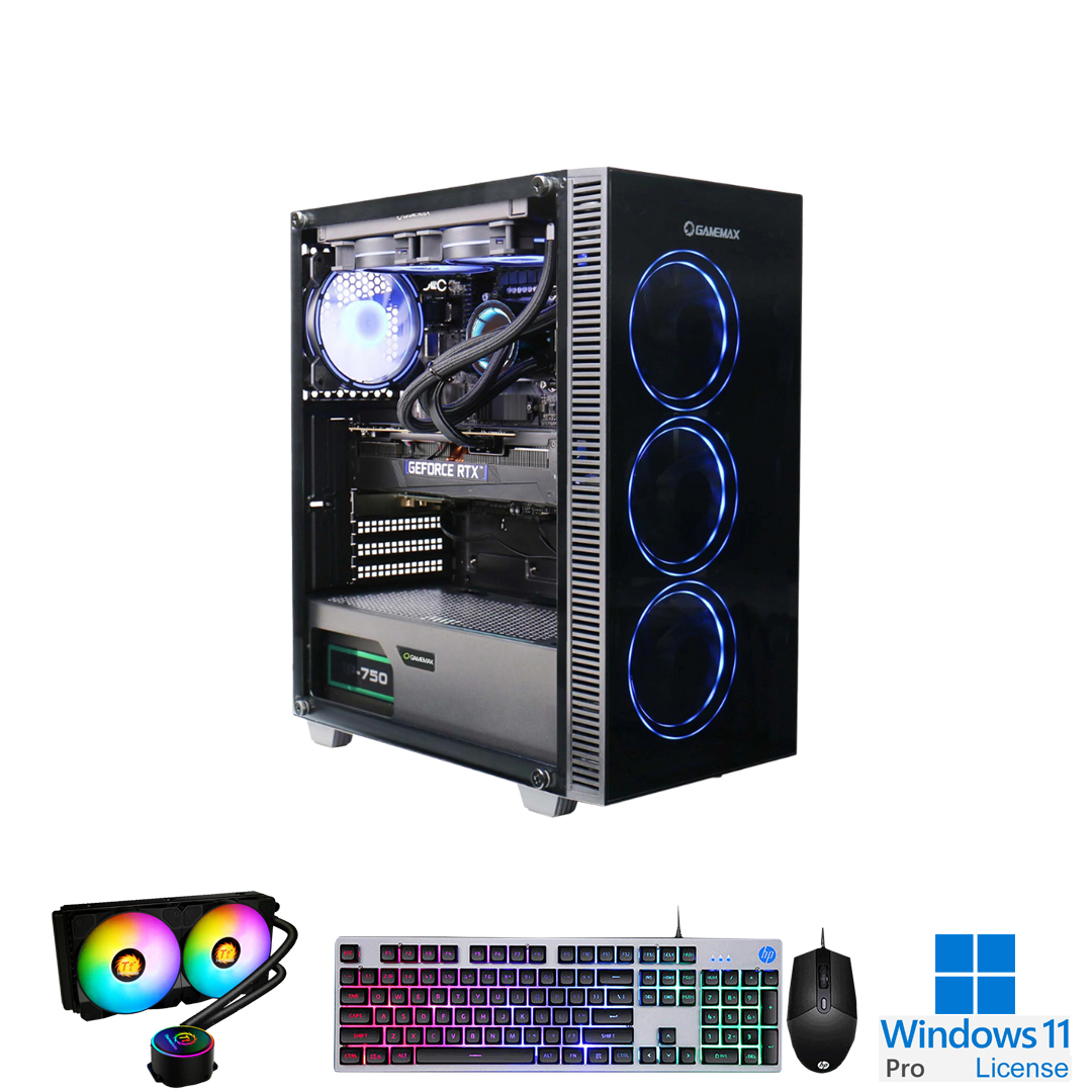 PC-Case Gaming-Design Intel Core i7-11700F 2.5Ghz Turbo 4.9Ghz 8cores-16threads Mainboard B560M RAM DDR4 32Gb M.2 NVME 1Tb PSU 700W Wifi KB-Mouse (No Monitor)