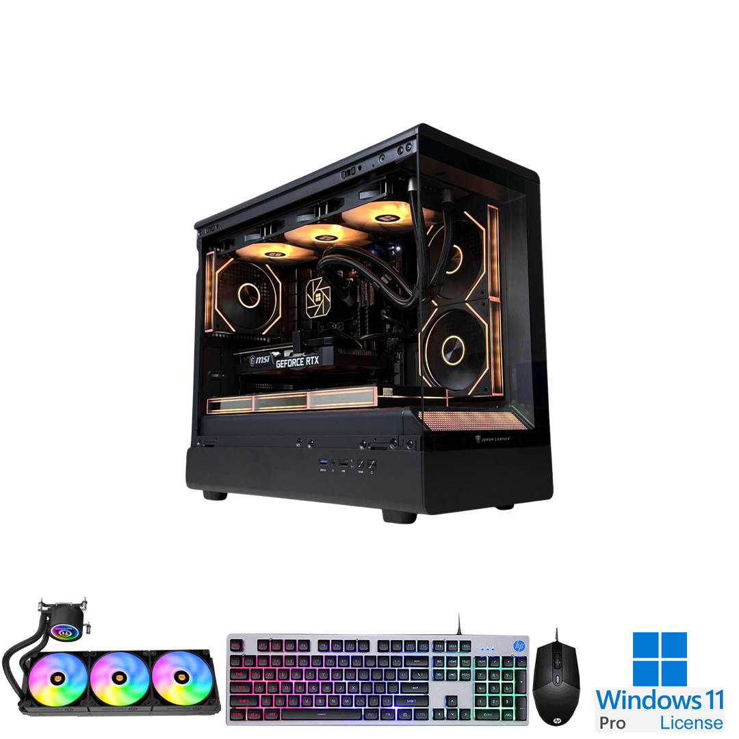 PC-Case Gaming-Design Intel Core i7-12700KF Max Turbo 5.0Ghz 12cores-20threads Mainboard B760M RAM DDR4 32Gb M.2 NVME 1Tb PSU 750W Wifi KB-Mouse (No Monitor)
