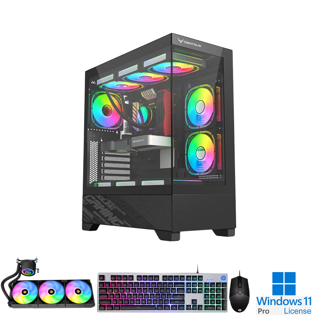 PC-Case Gaming-Design Intel Core i9-12900KF Max Turbo 5.2Ghz 16cores-24threads Mainboard Z690 RAM DDR4 32Gb M.2 NVME 1Tb PSU 850W Wifi KB-Mouse (No Monitor)