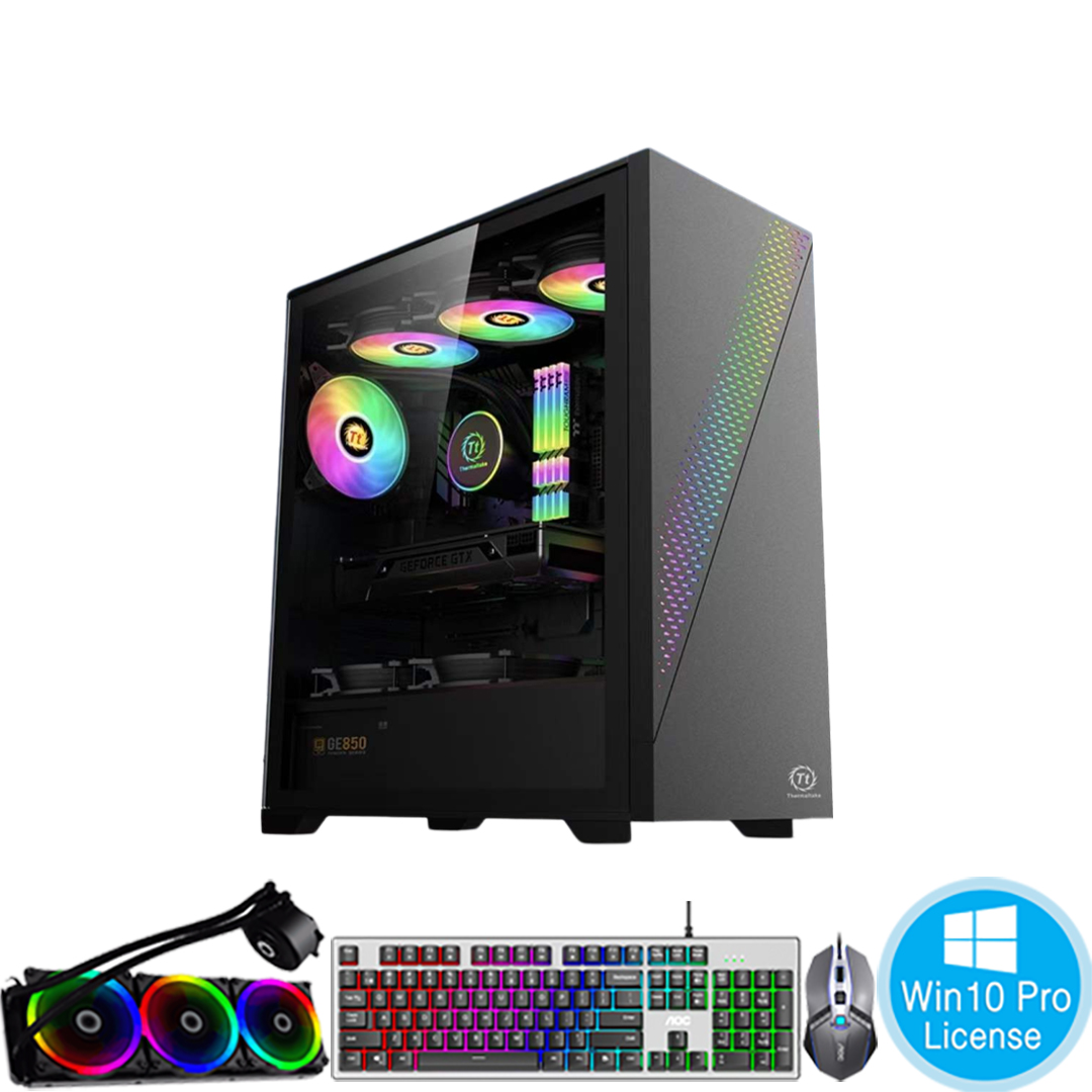 PC-Case Gaming-Design Intel Core i9-9900K 3.6Ghz Turbo 5.0Ghz 8cores-16threads Mainboard Z390 RAM DDR4 32Gb M.2 NVME 1Tb PSU 1000W Wifi KB-Mouse (No Monitor)