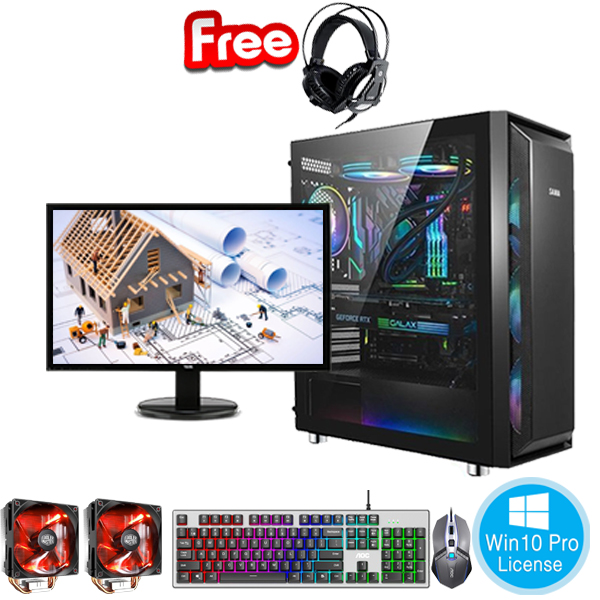 PC-FullSet Workstation 1CPU Intel Xeon E5-2689v1 2.6Ghz Tubor 3.6Ghz ...