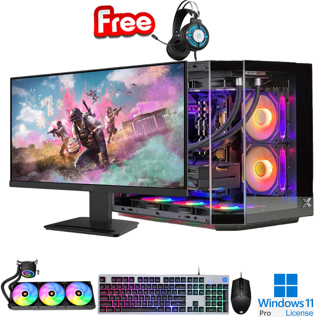 PC-FullSet Gaming-Design Intel Core Ultra 5 230F Max Turbo 5.0Ghz 10cores-10threads Mainboard B860M RAM DDR5 32Gb M.2 NVME 1Tb VGA RTX2060 6Gb PSU 750W MSI 24.5