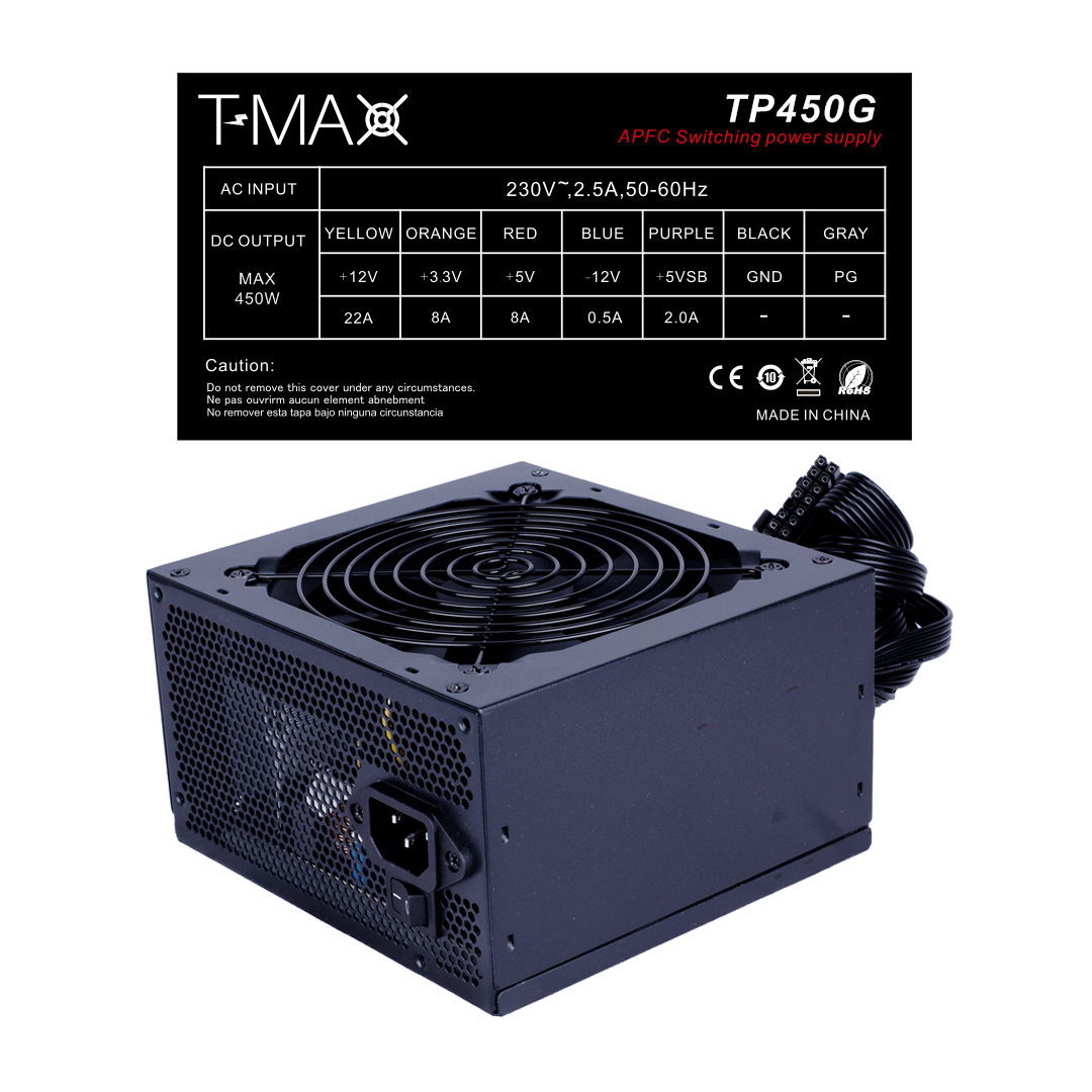 PSU 450W TMAX TP450G / APFC, Full range