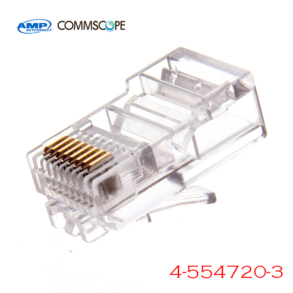 Plug RJ45 CAT5 AMP 4-554720-3 (ອັນ 1 / 1 cái) | Plug/Jack Network
