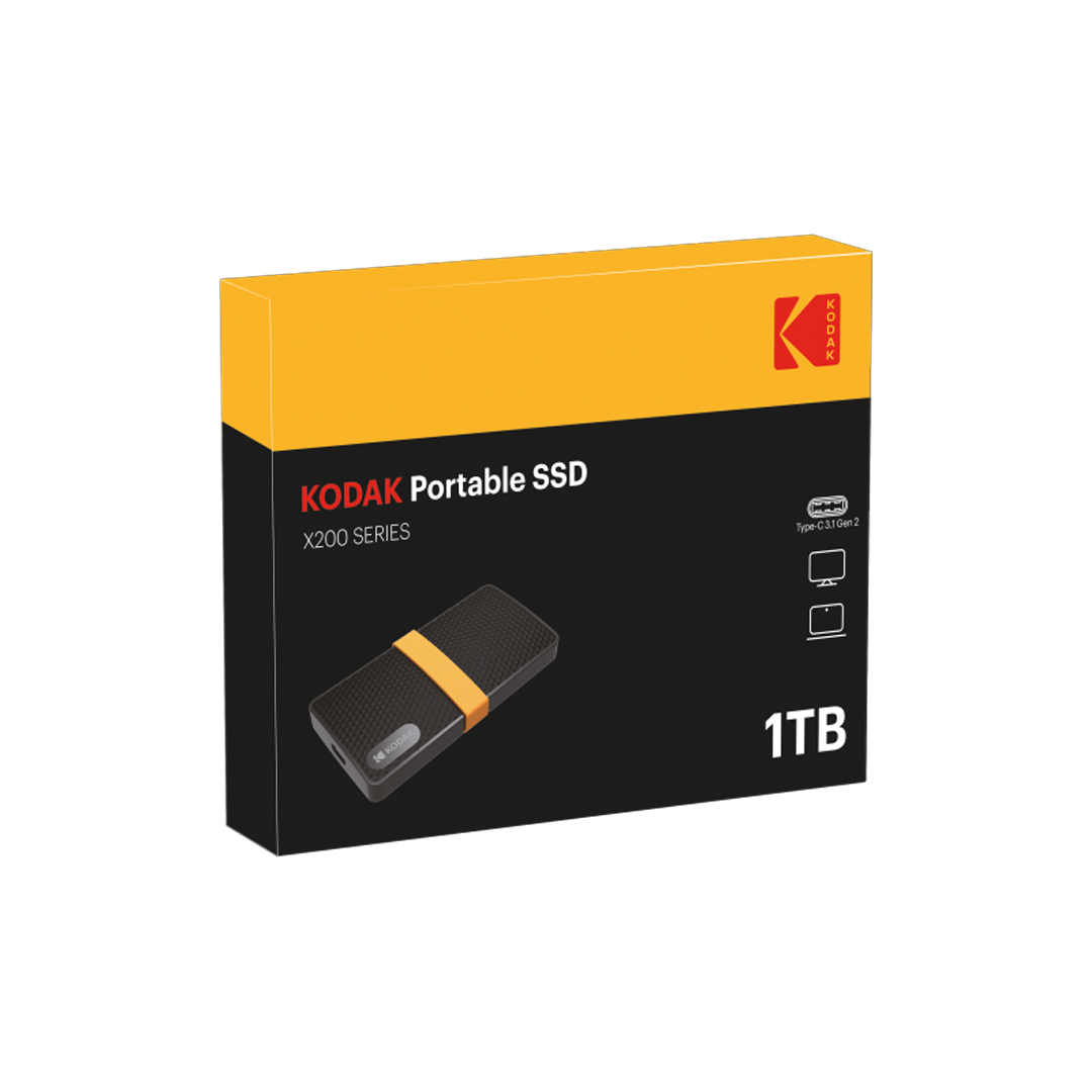 Portable SSD 1Tb KODAK X200 (USB3.1+Type-C)