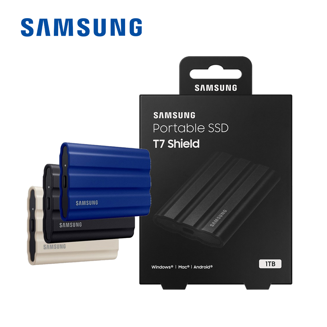 Portable SSD 1Tb SAMSUNG T7 Shield (USB3.2+Type-C)