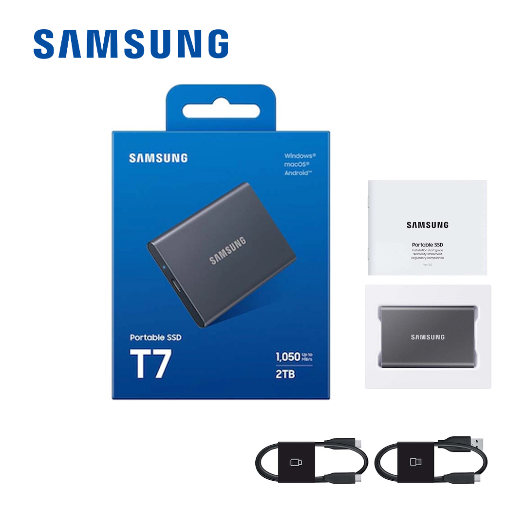 Portable SSD 2Tb SAMSUNG T7 (USB3.2+Type-C)