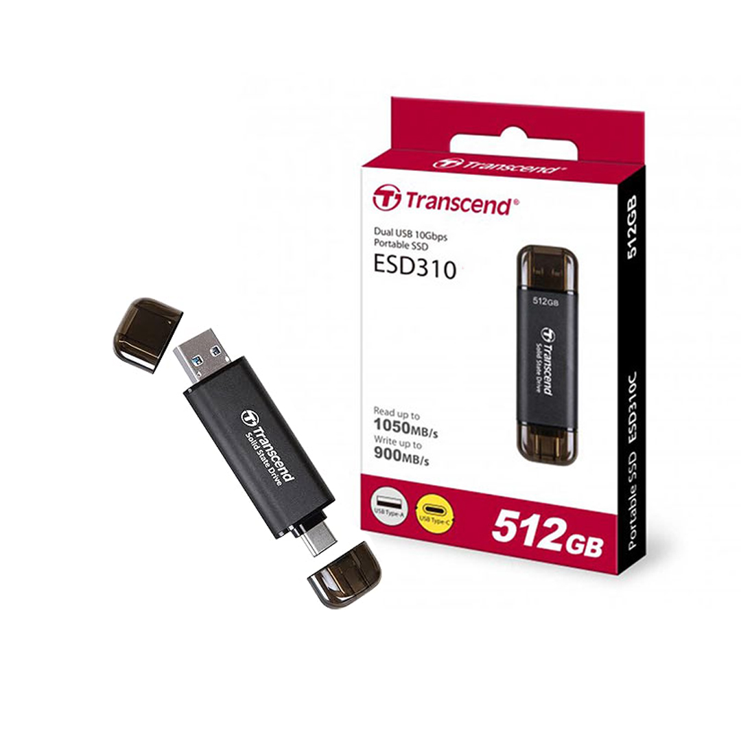 Portable SSD 512Gb Transcend ESD310 (USB3.2+Type-C)