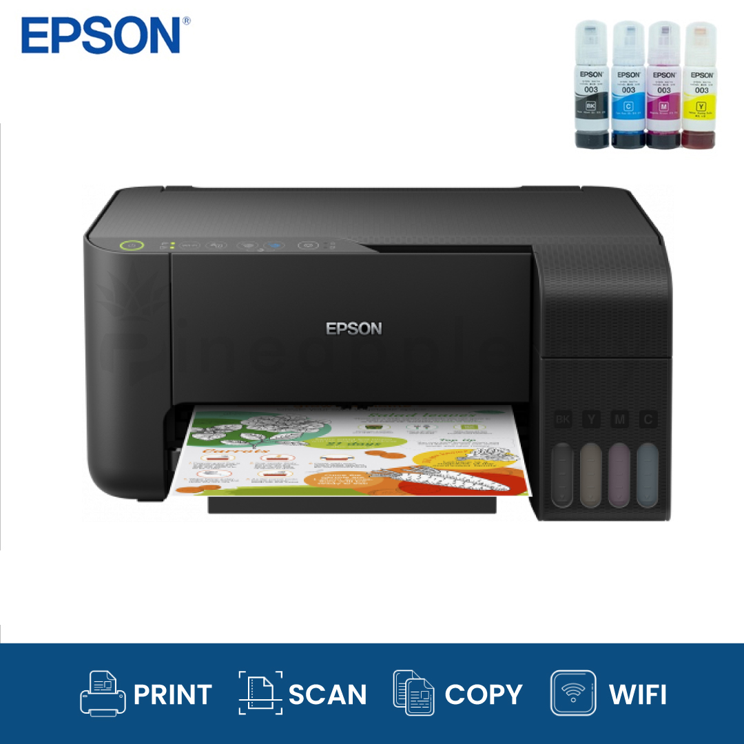 Printer Inkjet All-In-One Epson L3250 + Ink (Wifi)