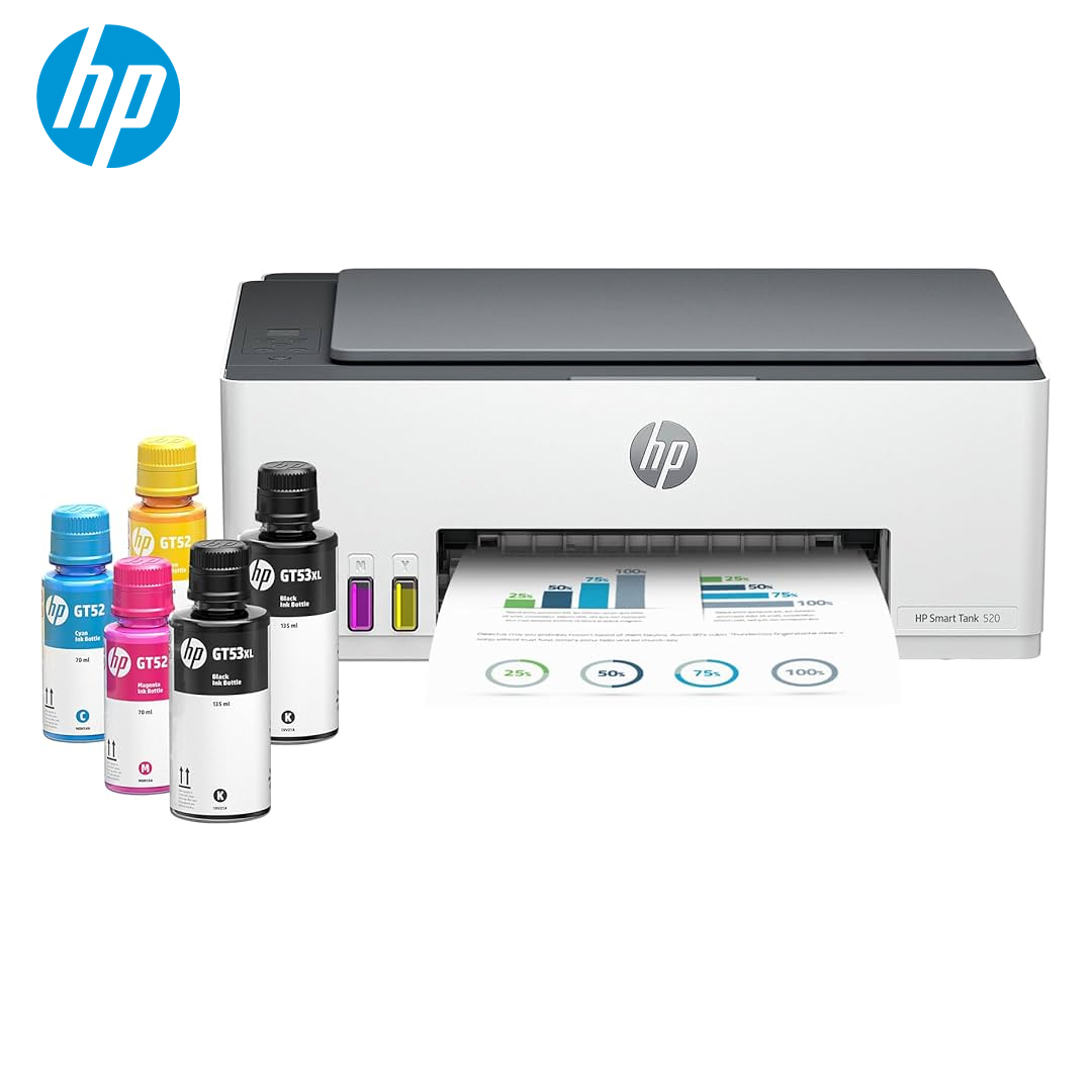 Printer Inkjet All-In-One HP Smart Tank 520 + Ink