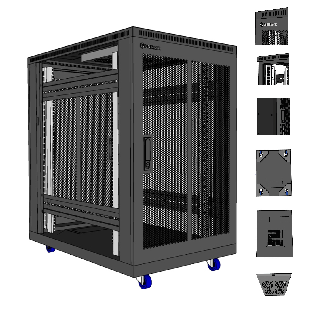 Rack Cabinet 20U-D1000 (floor-standing) UniRack UNR-20UD1000-2CL
