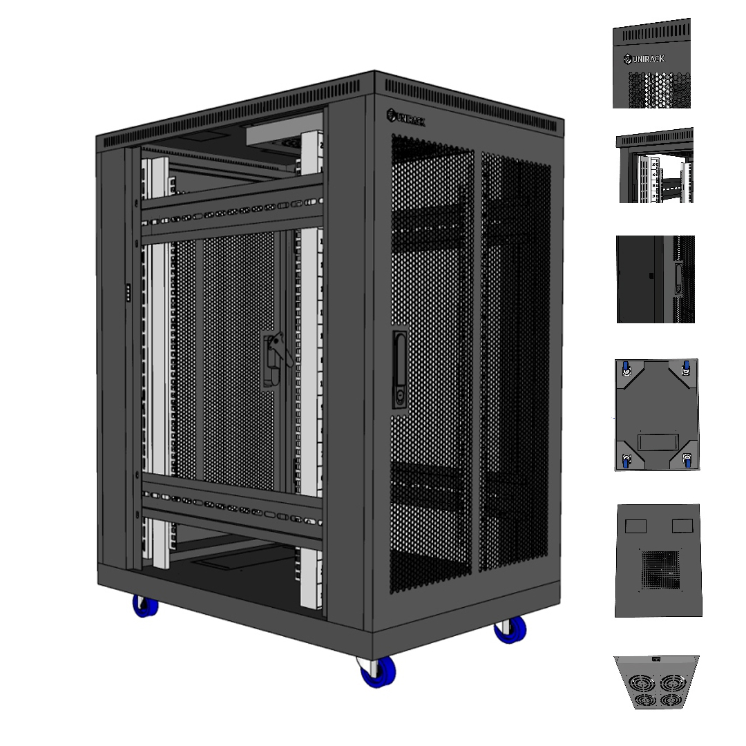 Rack Cabinet 20U-D800 (floor-standing) UniRack UNR-20UD800-2CL