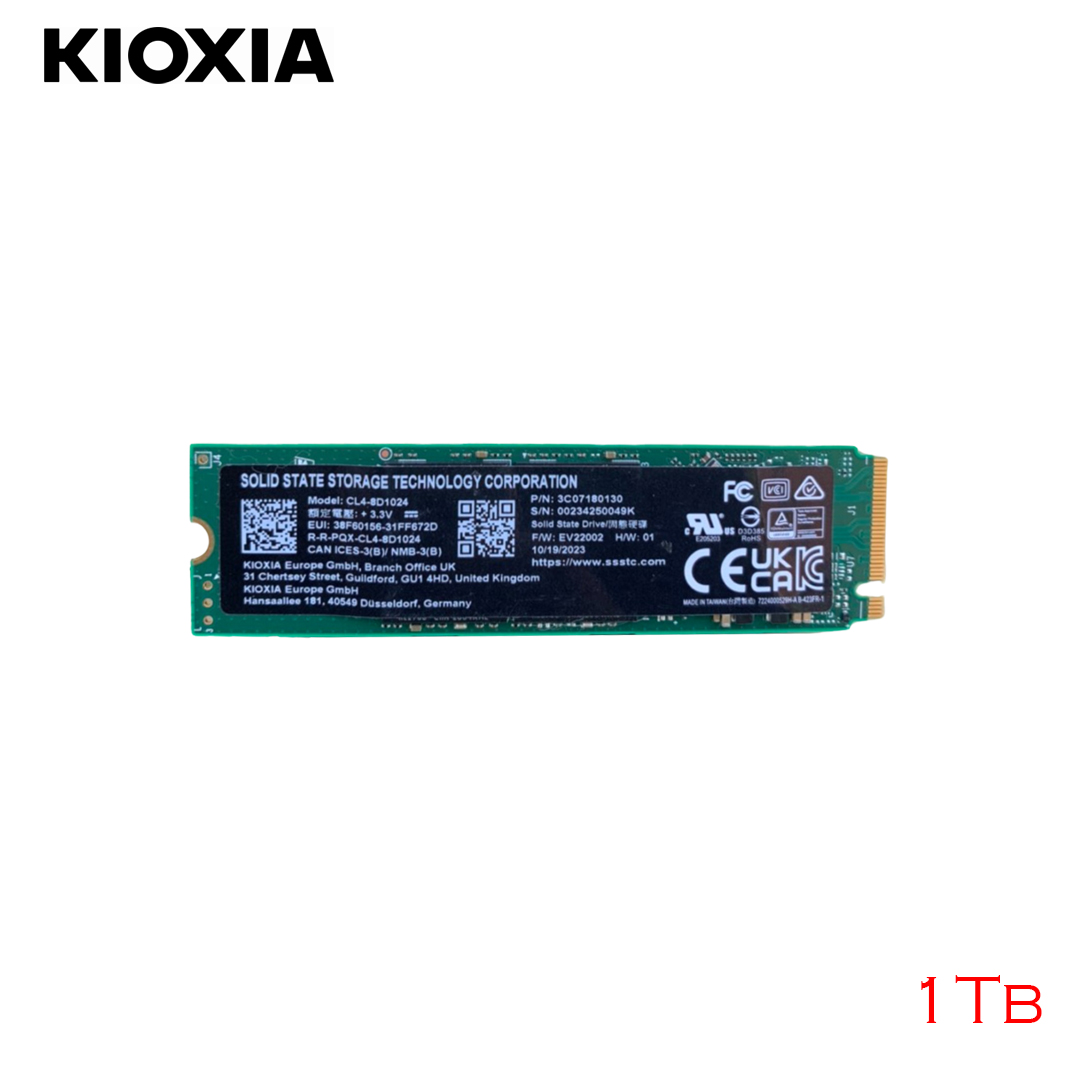 SSD M.2 (2280) NVME 1Tb PCIe Gen4 x4 KIOXIA SSSTC CL4-8D1024 (No BOX)
