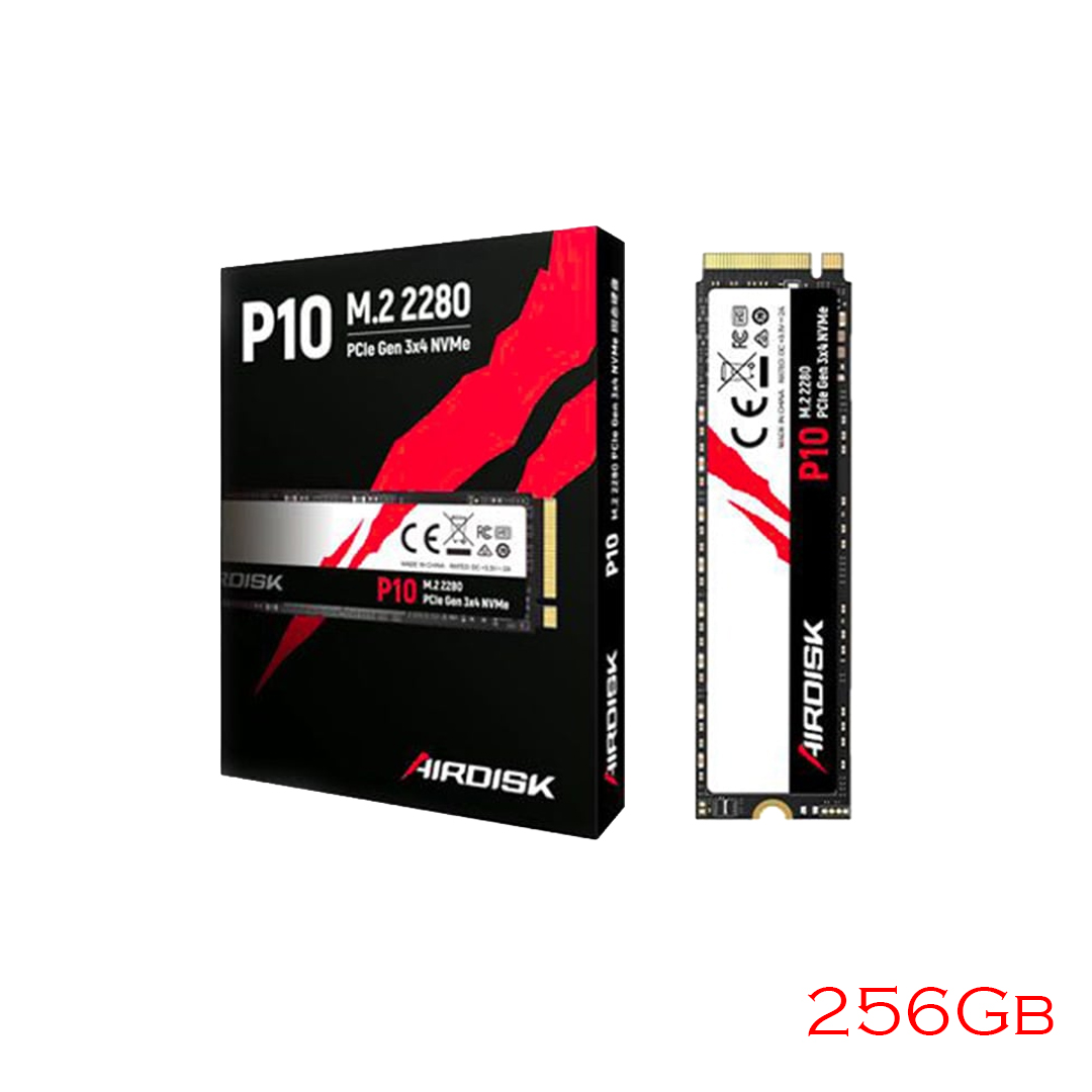 SSD M.2 (2280) NVME 256Gb PCIe Gen3 x4 AIRDISK P10