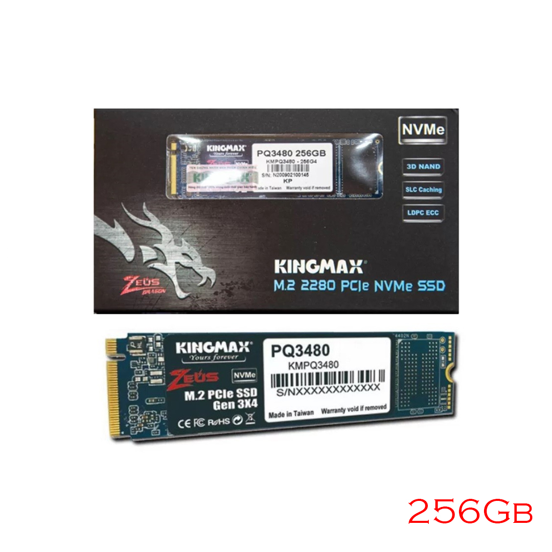 SSD M.2 (2280) NVME 256Gb PCIe Gen3 x4 KINGMAX PQ3480