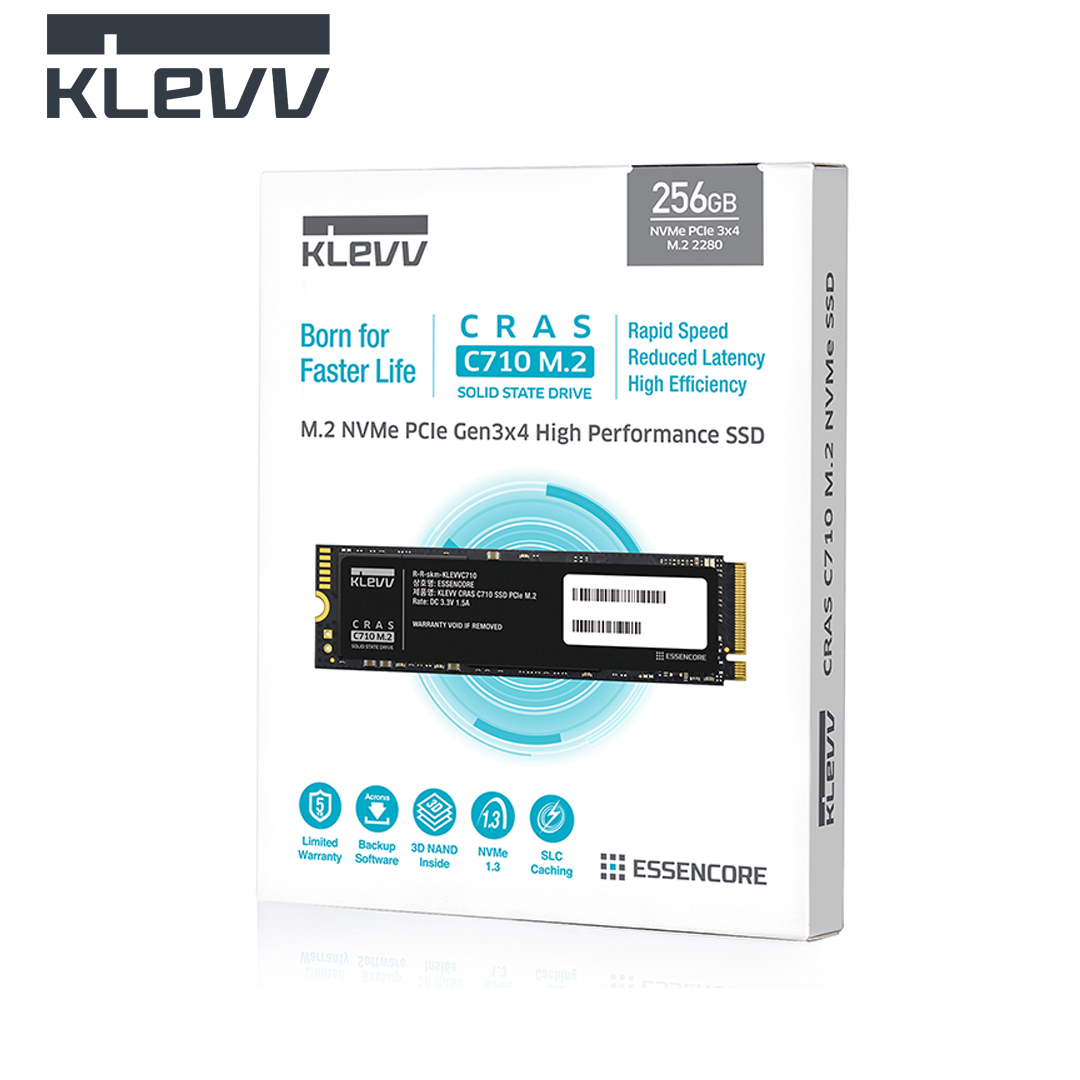 SSD M.2 (2280) NVME 256Gb PCIe Gen3 x4 KLEVV CRAS C710