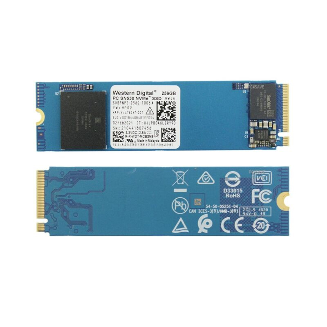SSD M.2 (2280) NVME 256Gb PCIe Gen3 x4 WD Blue SN530 (No BOX)