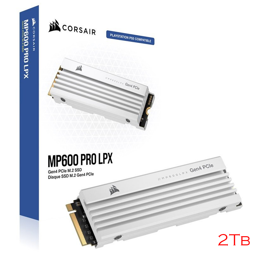 SSD M.2 (2280) NVME 2Tb PCIe Gen4 x4 Corsair MP600 PRO LPX
