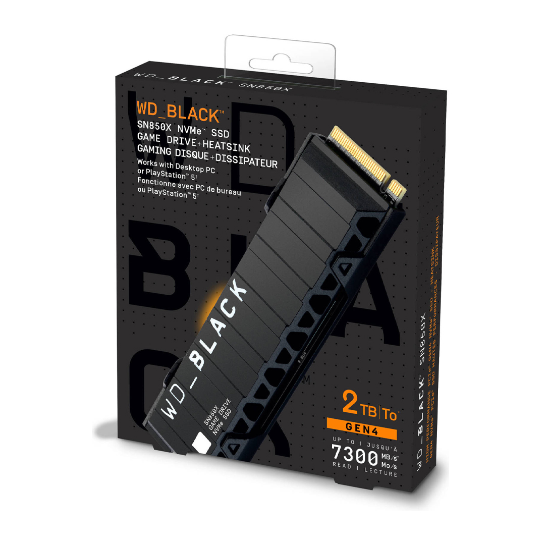 SSD M.2 (2280) NVME 2Tb PCIe Gen4 x4 WD Black SN850X