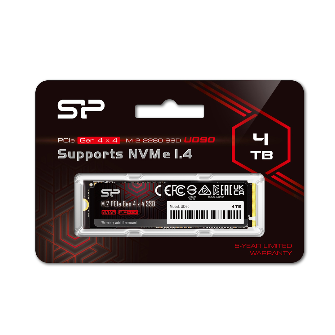 SSD M.2 (2280) NVME 4Tb PCIe Gen4 x4 Silicon Power SP UD90