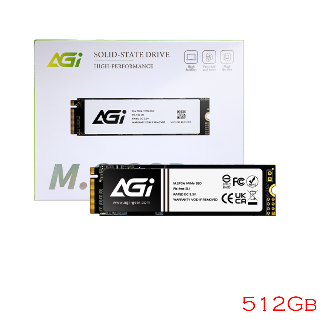 SSD M.2 (2280) NVME 512Gb PCIe Gen3 x4 AGi AI298