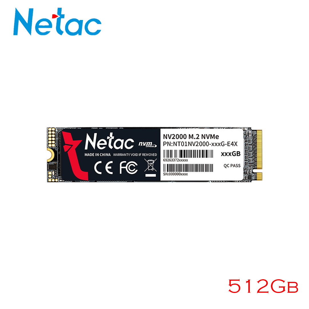SSD M.2 (2280) NVME 512Gb PCIe Gen3 x4 Netac NV2000
