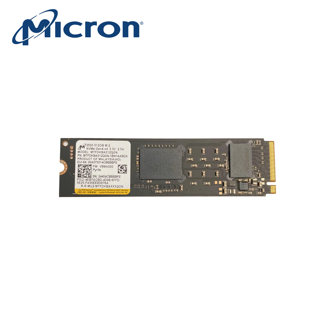 SSD M.2 (2280) NVME 512Gb PCIe Gen4 x4 Micron 2500 (MTFDKBA512QGN)