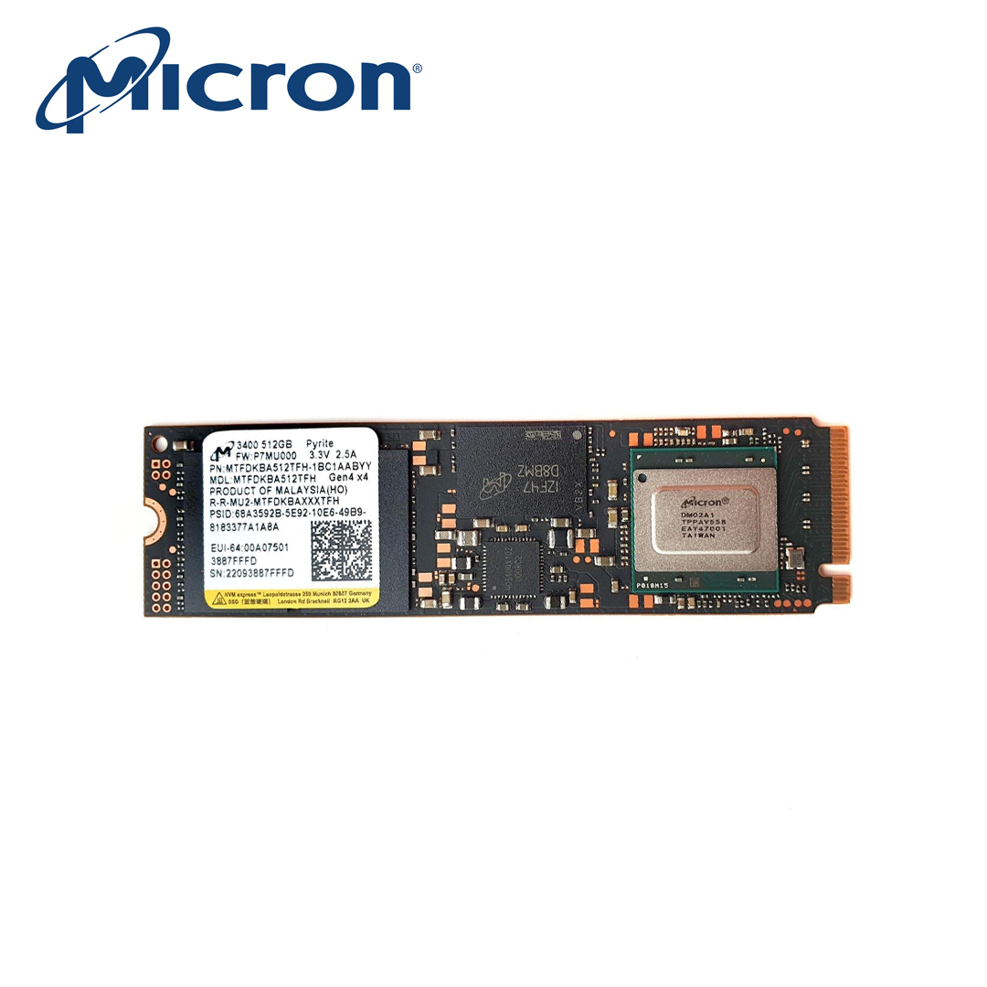 SSD M.2 (2280) NVME 512Gb PCIe Gen4 x4 Micron MTFDKBA512TFH (No BOX)