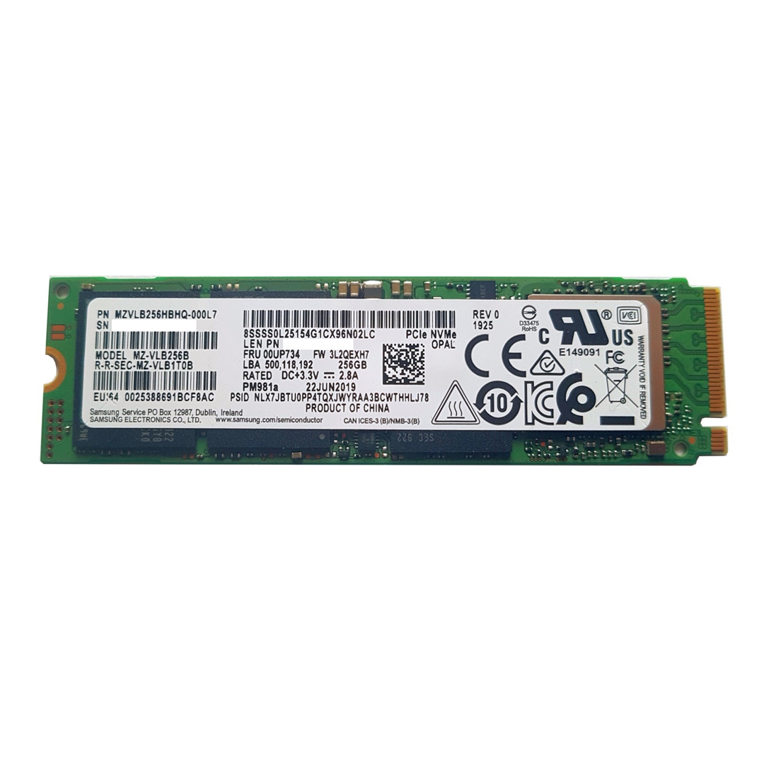 SSD M.2 (2280) NVME 256Gb PCIe Gen3 x4 SAMSUNG PM981a (Tray)