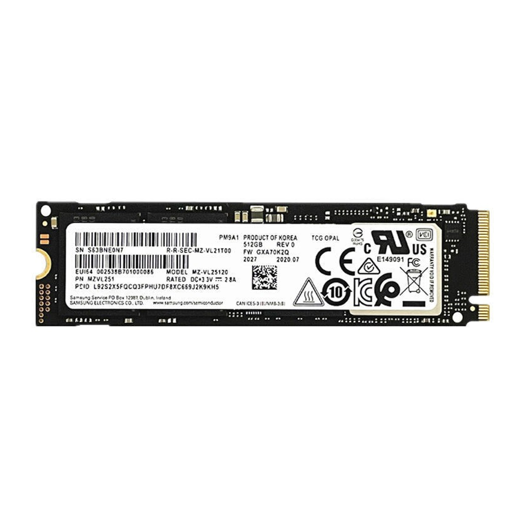 SSD M.2 (2280) NVME 512Gb PCIe Gen4 x4 SAMSUNG (Oem for Lenovo) PM9A1
