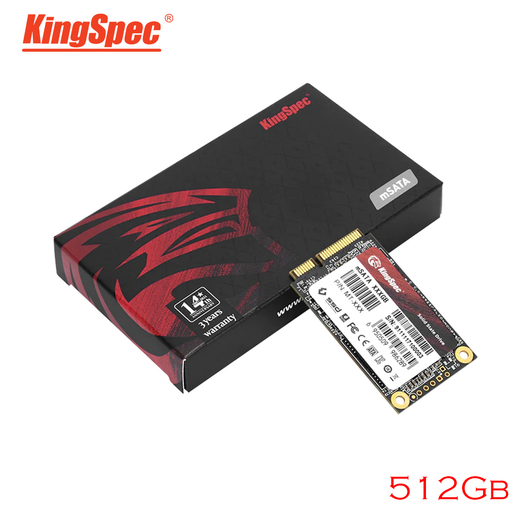 SSD mSATA 512Gb KingSpec MT-XXX