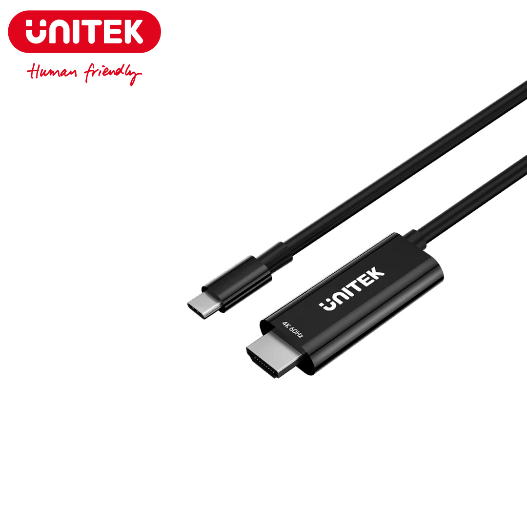 Type-C to HDMI(4K) with Type-C(PD 100W) Cable 2M Unitek V1439ABK01