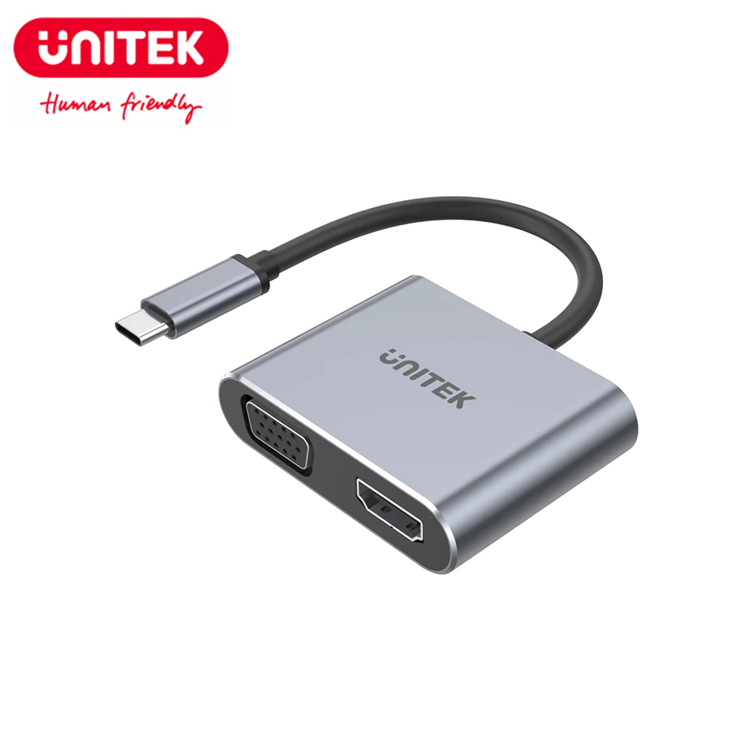 Type-C to HDMI + VGA + USB3.0 + Type-C Unitek D1049A
