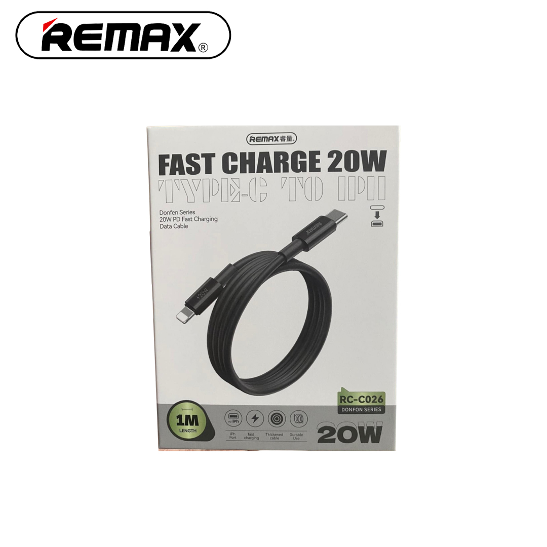 Type-C to Lightning Cable Charger 1M REMAX RC-C026 (PD 20W)