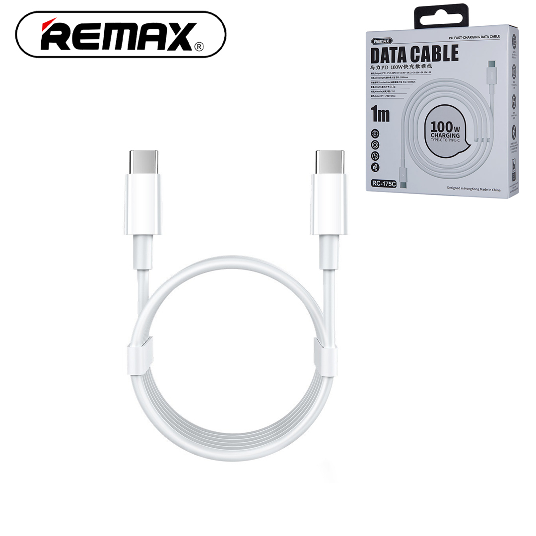 Type-C to Type-C Cable Charger 1M REMAX RC-175c Suport PD 100W