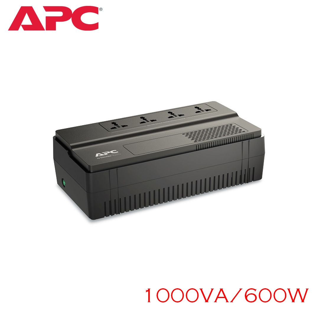 UPS APC 1000VA (600W) ( BV1000I-MS ) BLACK