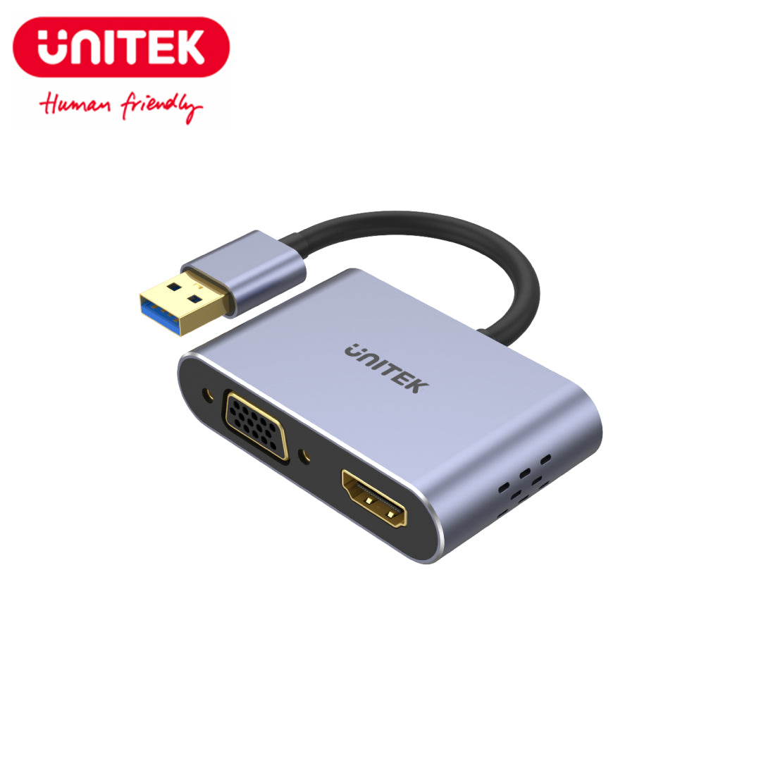 USB(3.0) to HDMI + VGA (Full HD) Converter Unitek V1304A