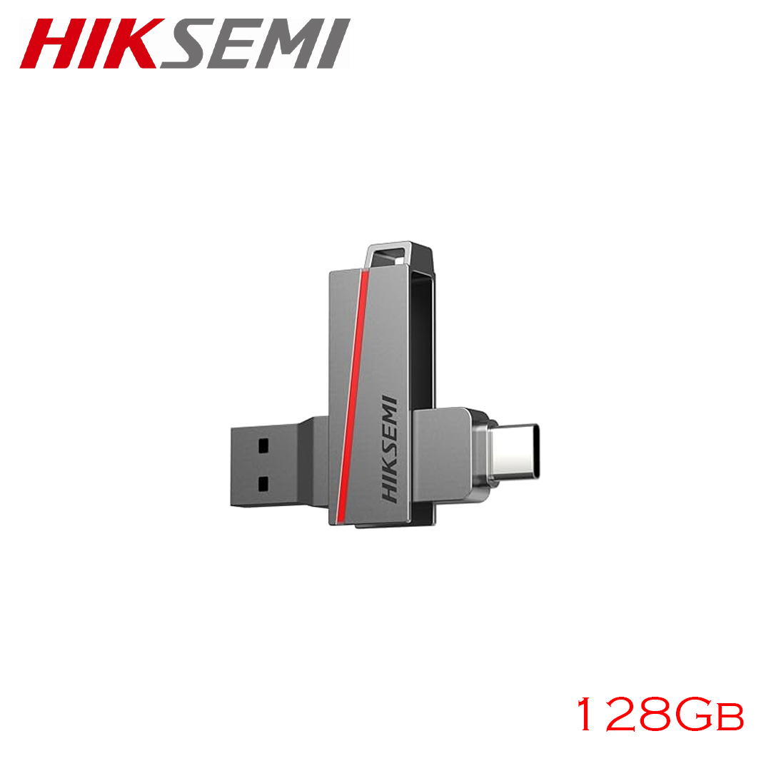 USB(3.1)+Type-C Dual Flash Driver 128Gb HIKSEMI (Dual Slim)