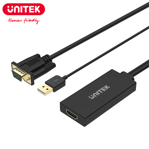 VGA to HDMI Cable Converter Unitek Y-8711